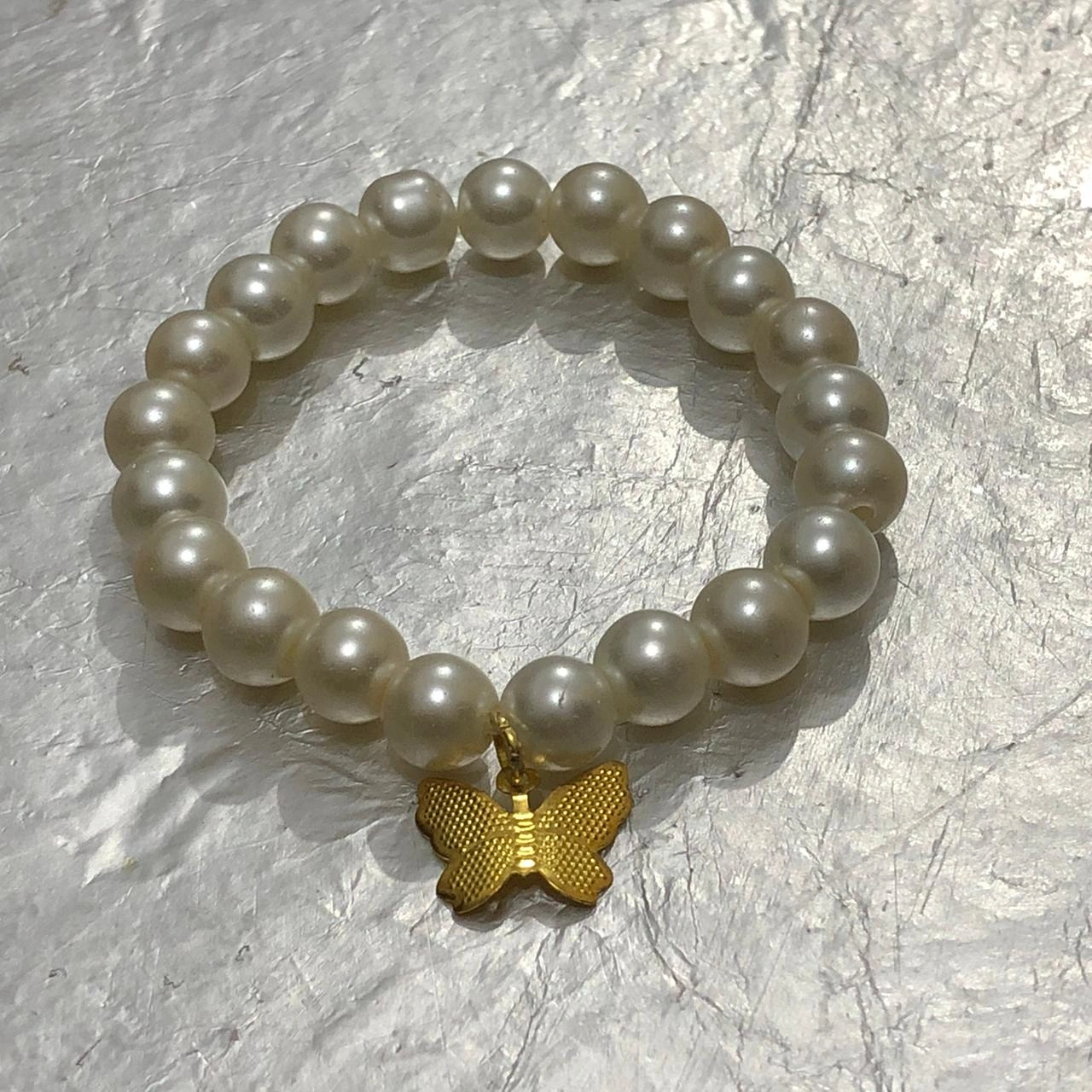 Butterfly Charm Beaded Bracelet - Image 2